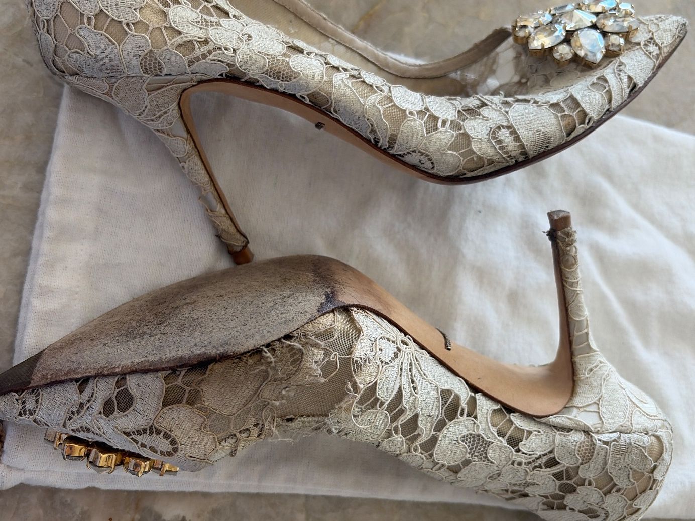 Scarpe da donna: Dolce & Gabbana Spitzpumps mit Strasssteinen Gr. 38 Somme... – Usato da Herrliberg venduto da SisiW 2