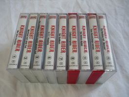 9x MC Kassetten Europa - Knight Rider - Hasselhoff