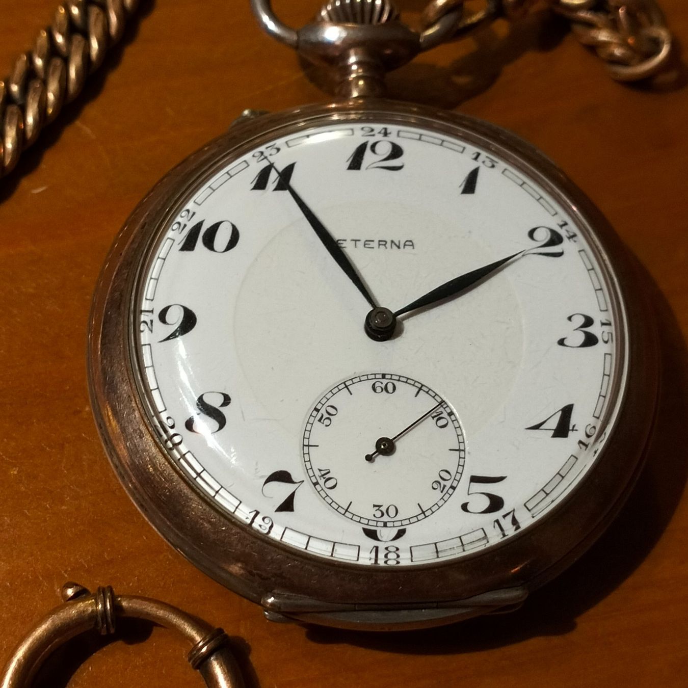 Eterna Uhren: Antike ETERNA Taschenuhr mit Siffsujet – Gebraucht aus Ennetmoos von brunhildenb