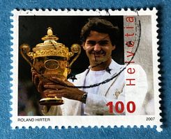 Nr.1229 GESTEMPELT Roger Federer 2007   