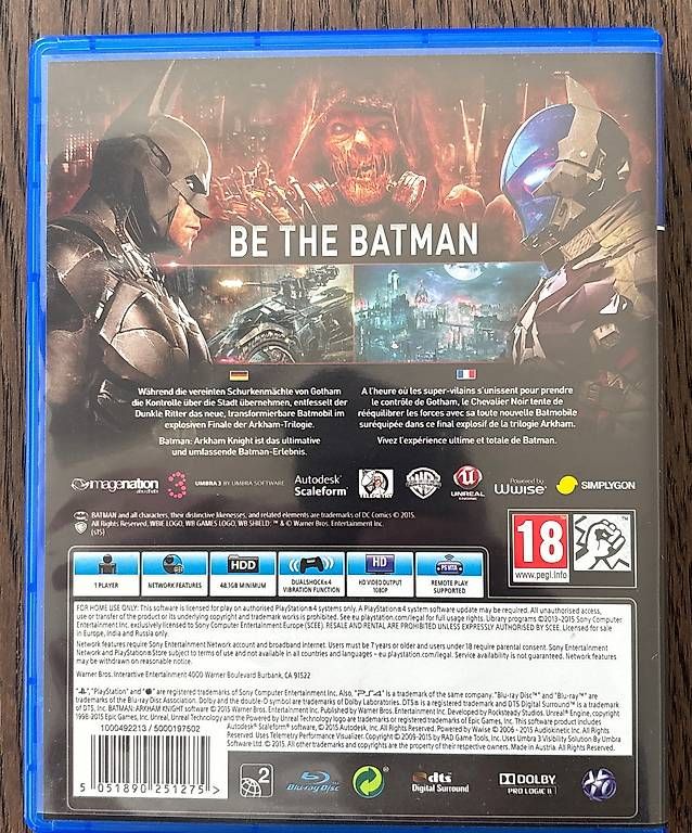 Giochi: PS4 Batman Arkham Knight  – Usato da Winterthur venduto da Geilotime 1