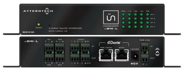 Convertitori: QSYS Atterotech unD4I-L - Dante/AES67 Audiointerface – Usato da Rothenburg venduto da BildundTon