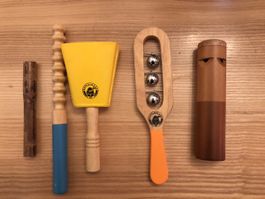5 Holz Musik Instrumente für Kinder „Rattlesnake by Corbus“