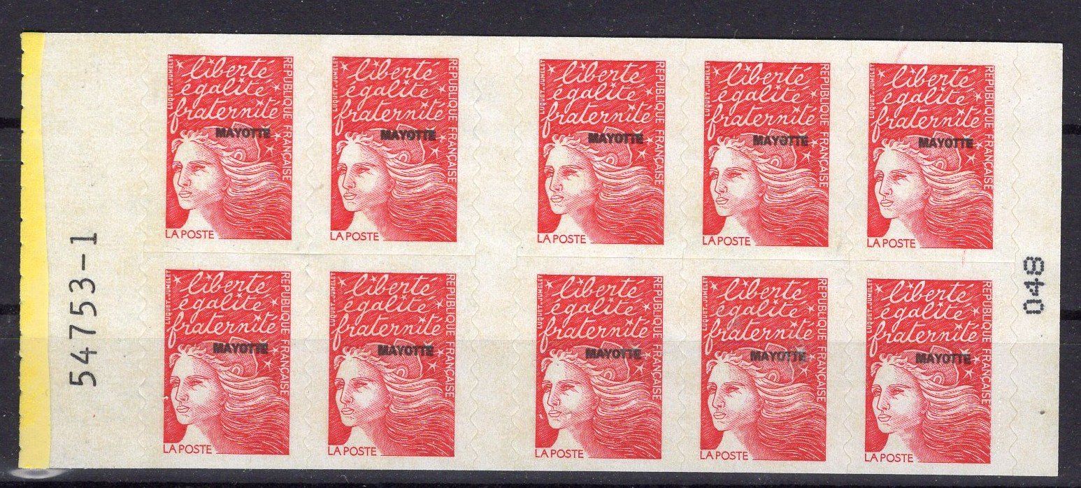 Tutti i francobolli: R5076  /  MAYOTTE 1998 Carnet XX – Nuovo (secondo la descrizione) da Ste-Croix venduto da MONT-TAGNAC