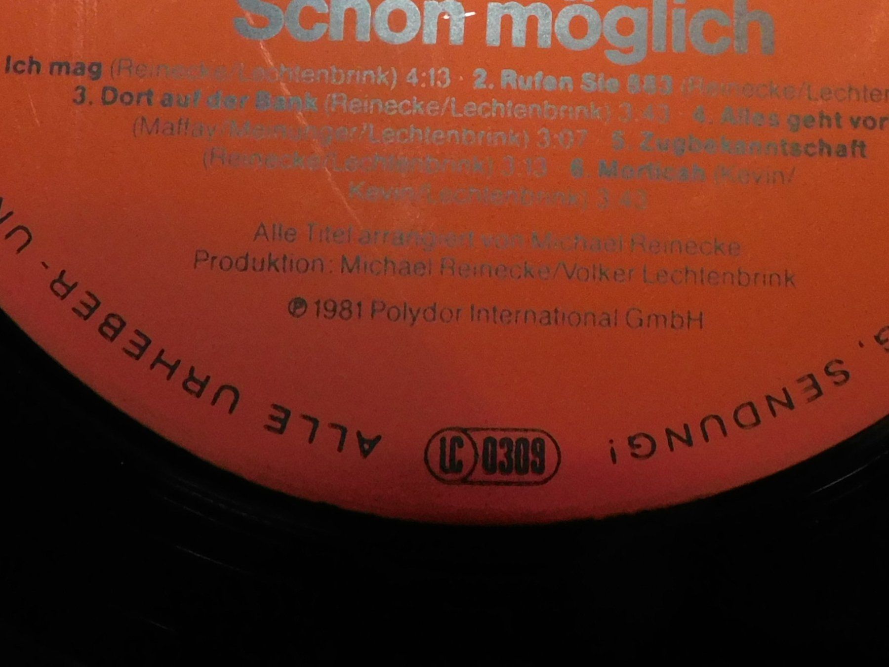 Dischi in vinile: LP - 1981 - Volker Lechtenbrink - Schon möglich – Usato da Sursee venduto da 76 1