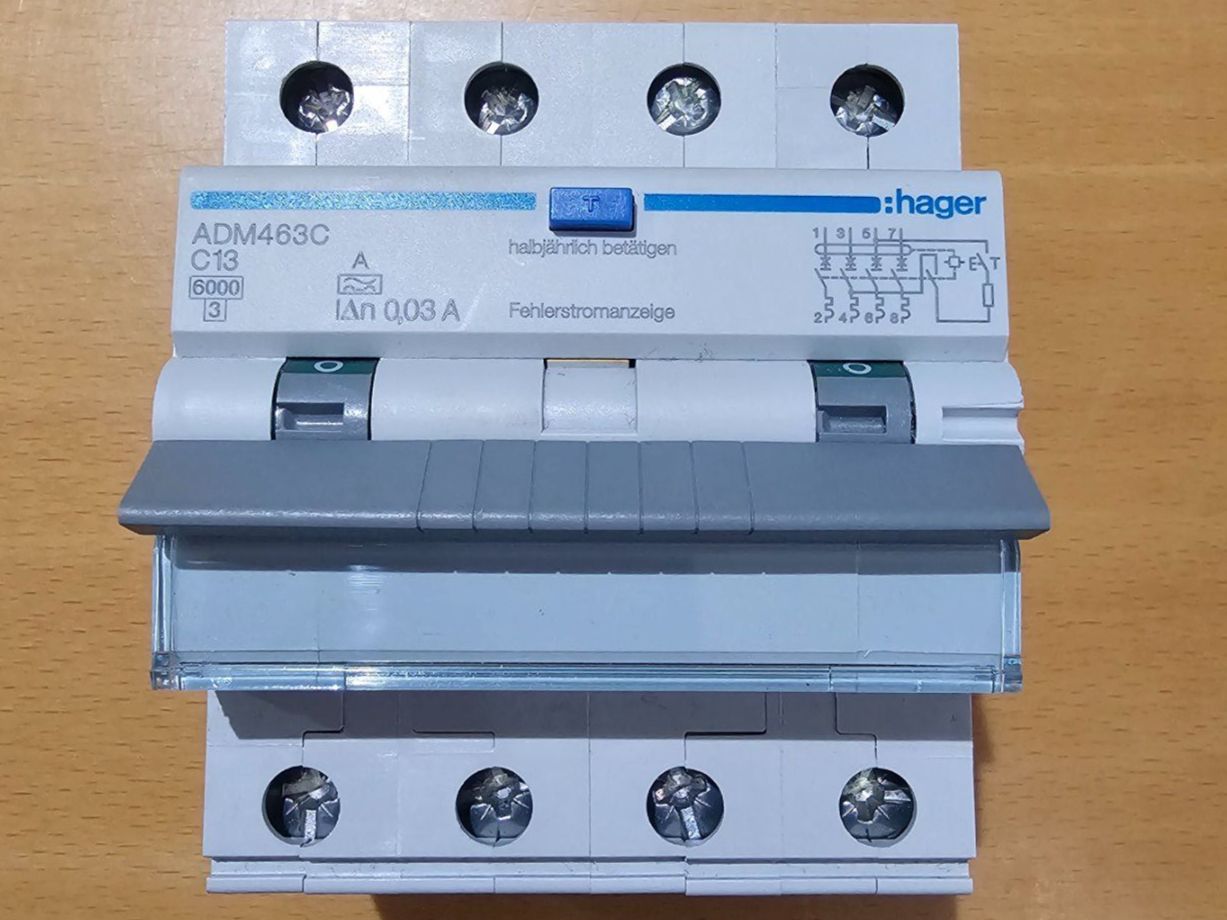 Hager Interruttori: Hager FI/LS 13A 3LN ADM463C 6kA – Nuovo (secondo la descrizione) da Zollbrück venduto da gueschu01