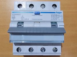 Hager FI/LS 13A 3LN ADM463C 6kA