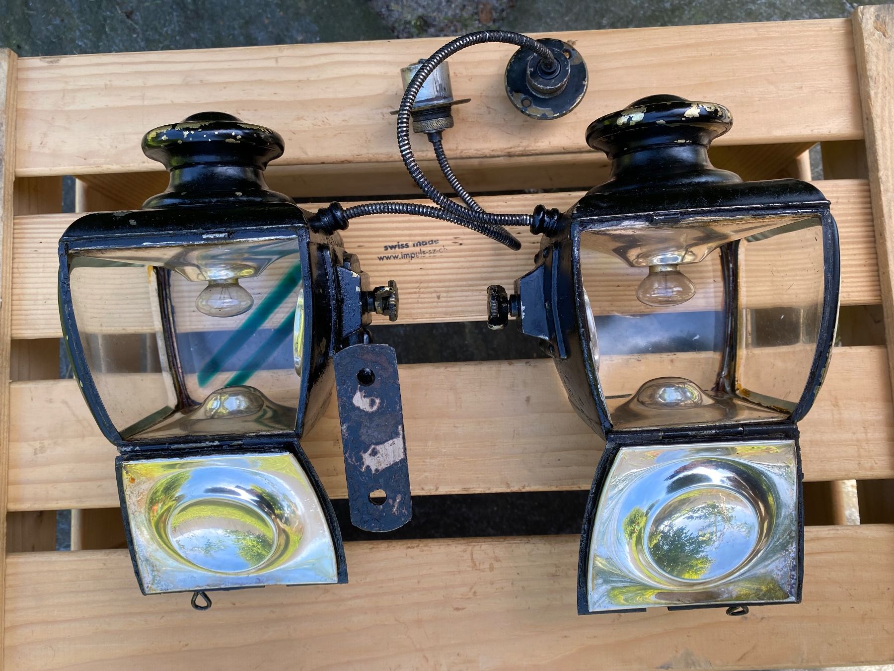 Carrozze: 1 Paar antike Dynamo Stereos Paris Oldtimer Lampen – Usato da Feldbach venduto da Fea1 7
