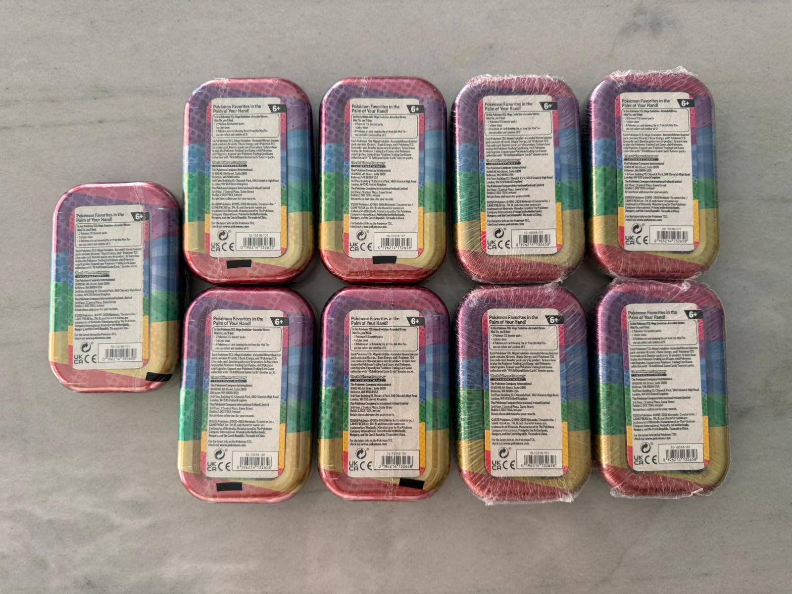 Pokémon Carte collezionabili: 9x Pokemon Mega Evolution Ascended Heroes Mini Tins Sealed – Nuovo e nell'imballaggio originale da Yverdon-les-Bains venduto da Miroww24 1