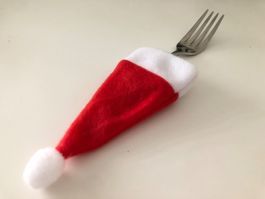 1 Weihnachtsmann Hut / Besteckanzug / Samichlaus / Samiklaus