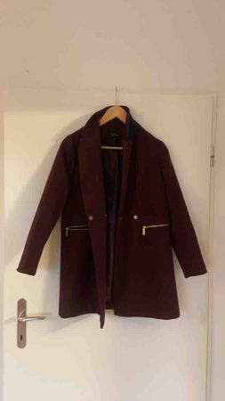 Damen Kurzmantel Topshop bordeaux Grösse 38 neuwertig