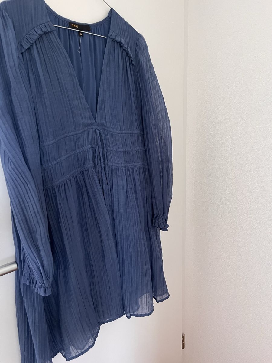 Maje Kleider: Robe Maje bleu taille 34 neuve avec étiquette – Neu (gemäss Beschreibung) aus Givrins von sab_k2f9 1