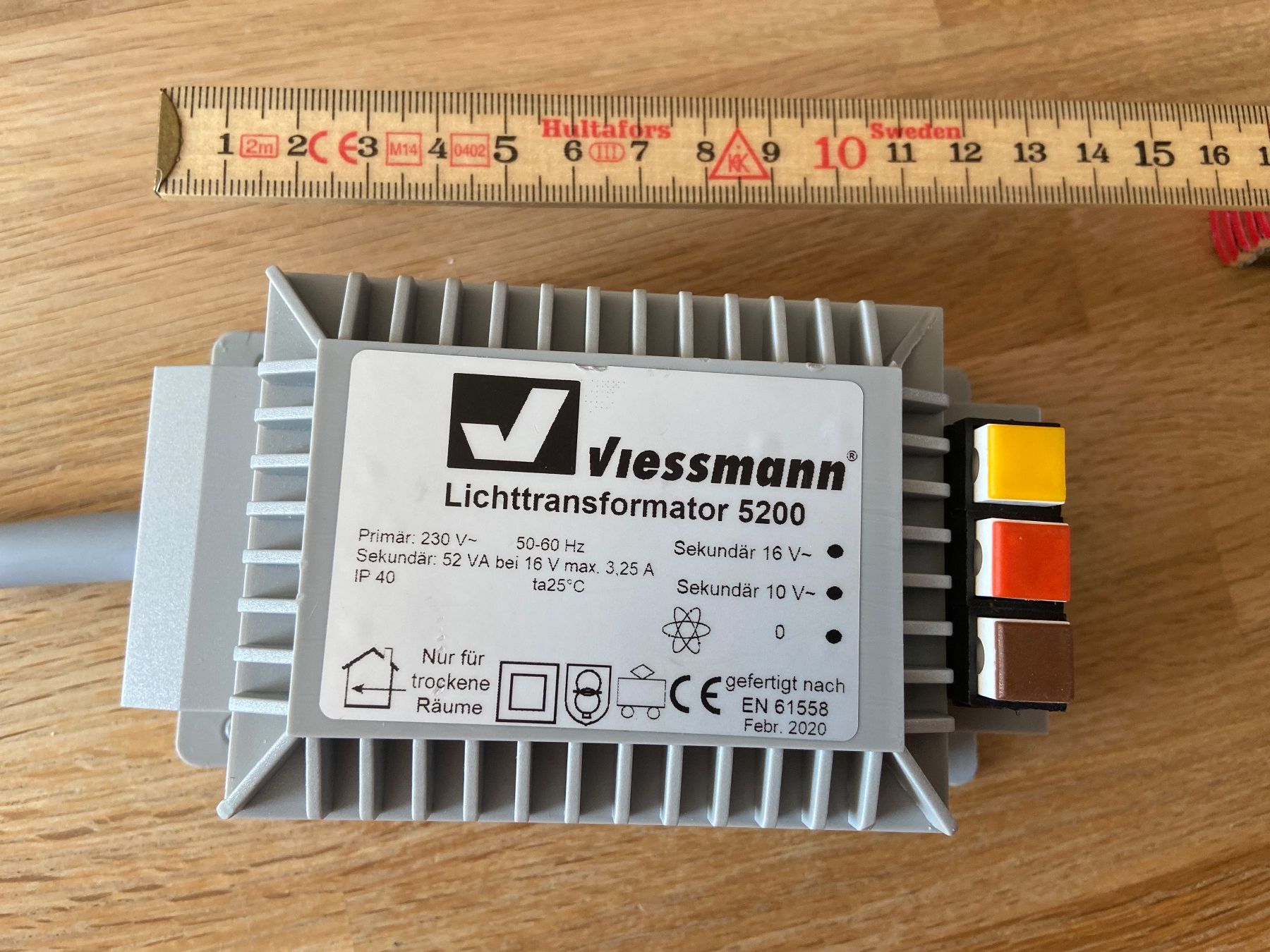 Viessmann Modellini di ferrovie: Viessmann Lichttransformer 5200 52 VA, 10V / 16V – Usato da Basel venduto da Relaphe 1
