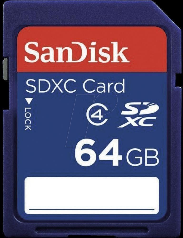 Sandisk Schede di memoria: Sandisk SDXC 64GB Class 4 – Nuovo e nell'imballaggio originale da Niederurnen venduto da mowgli_1963