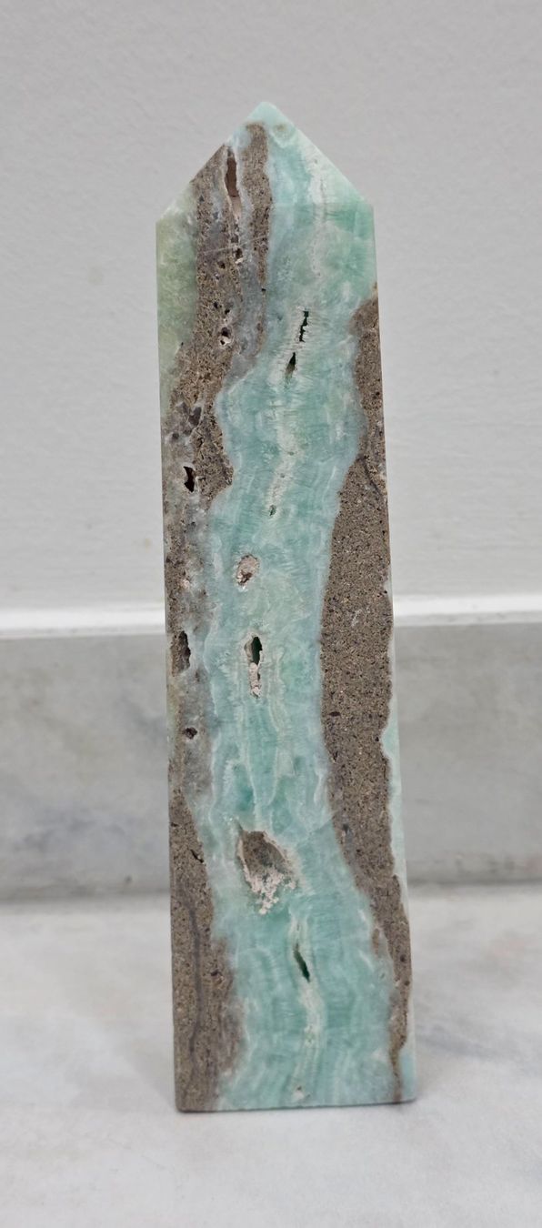 Minerali & Pietre curative: Hemimorphit Obelisk 302g – Nuovo e nell'imballaggio originale da Matzingen venduto da Shay_Crystalz 1