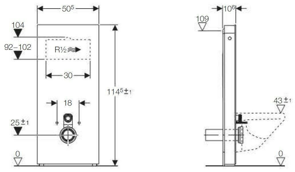 Geberit WC: Sanitärmodul GEBERIT Monolith – Nuovo e nell'imballaggio originale da Bottighofen venduto da zaap 1