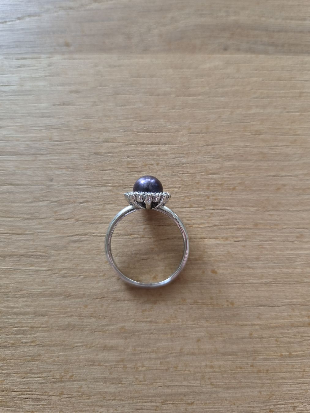 Anelli: Ring mit dunkelvioletter Perle – Usato da Dübendorf venduto da kibby90 1