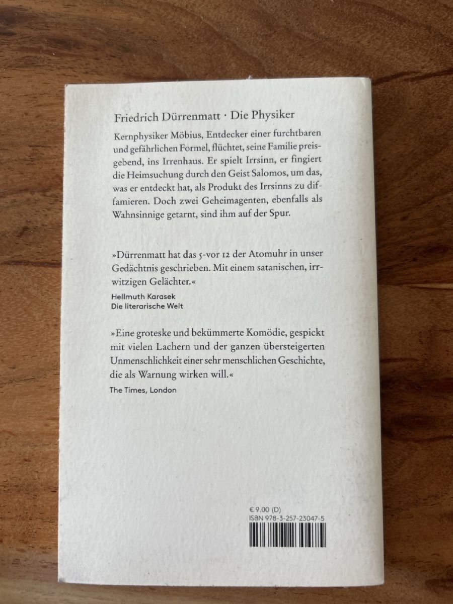 Bücher: Die Physiker, Dürrenmatt – Gebraucht aus Murten von lena_sophia 1