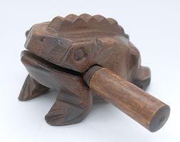 Hölzerner Klangfrosch / Guiro