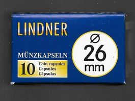 Lindner 10er Pack Münzkapseln 26 mm