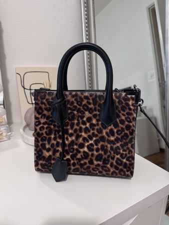 Sac The Kooples modèle Ming léopard et noir 