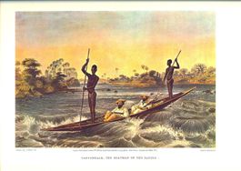 Victoria Falls, Zambezi River 6 lithos de Thomas Baines