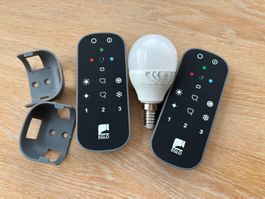 2x EGLO Connect Z Fernbedienung (+ Eglo E14 zigbee Lampe)