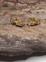 Ohrstecker Infinity Gelbgold Zirkonia neuwertig
