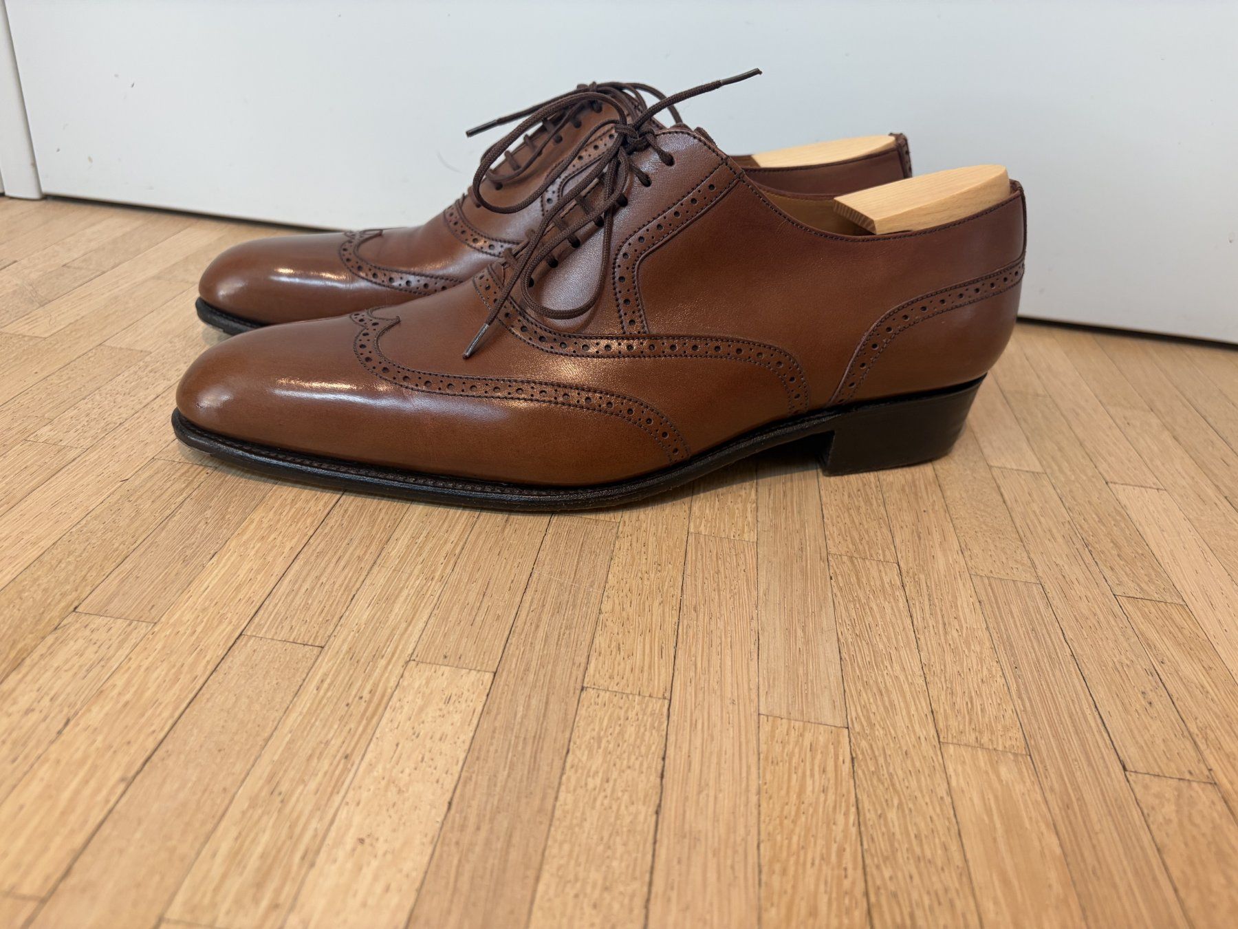 Chaussures hommes: JM Weston 528 Flore Box Calf Brown - 8E – D'occasion à bassins par theonlyrod