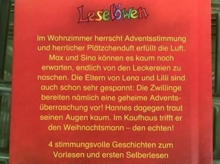 Libri: Adventsgeschichten Leselöwen – Usato da Bergdietikon venduto da book-4-you 4