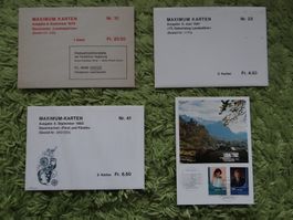 Interessantes Lot Maximumkarten Liechtenstein ab CHF 1.--