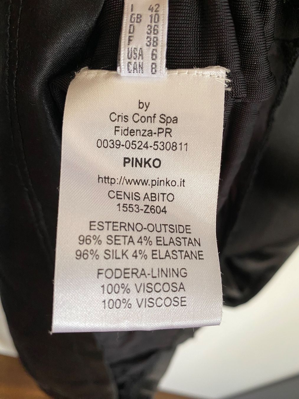 Pinko Vestiti: Vestito da sera PINKO‪ in seta – Usato da Agno venduto da Saretta77 3