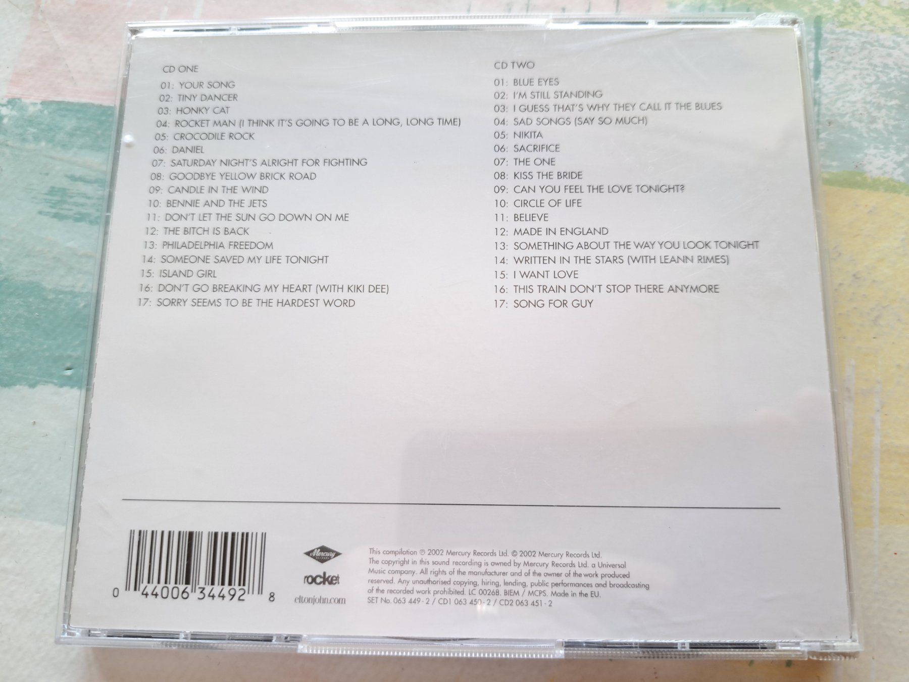 CD: Cd Elton John  - Greatest - Hits 1970- 2002 – Usato da Pully venduto da bro_n52j 1