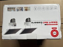 Neue Dual-CCTV-Kamera mit WLAN, PIR & Solarpanel