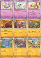 9 koreanische Pokémon Karten der Serie Battle Partners