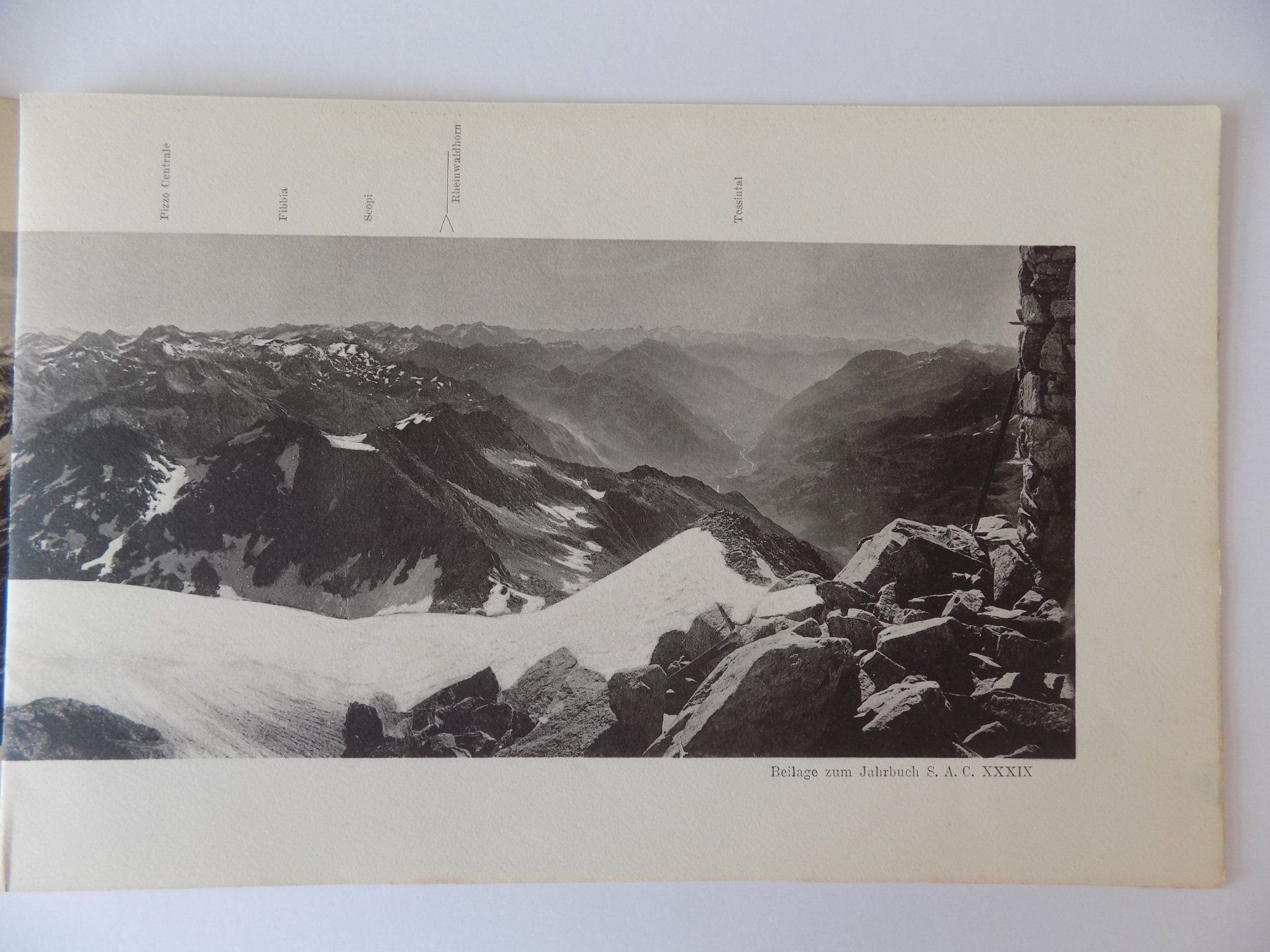 Incisioni: Panorama vom Piz Lucendro – Usato da Risch venduto da Antikfee 4