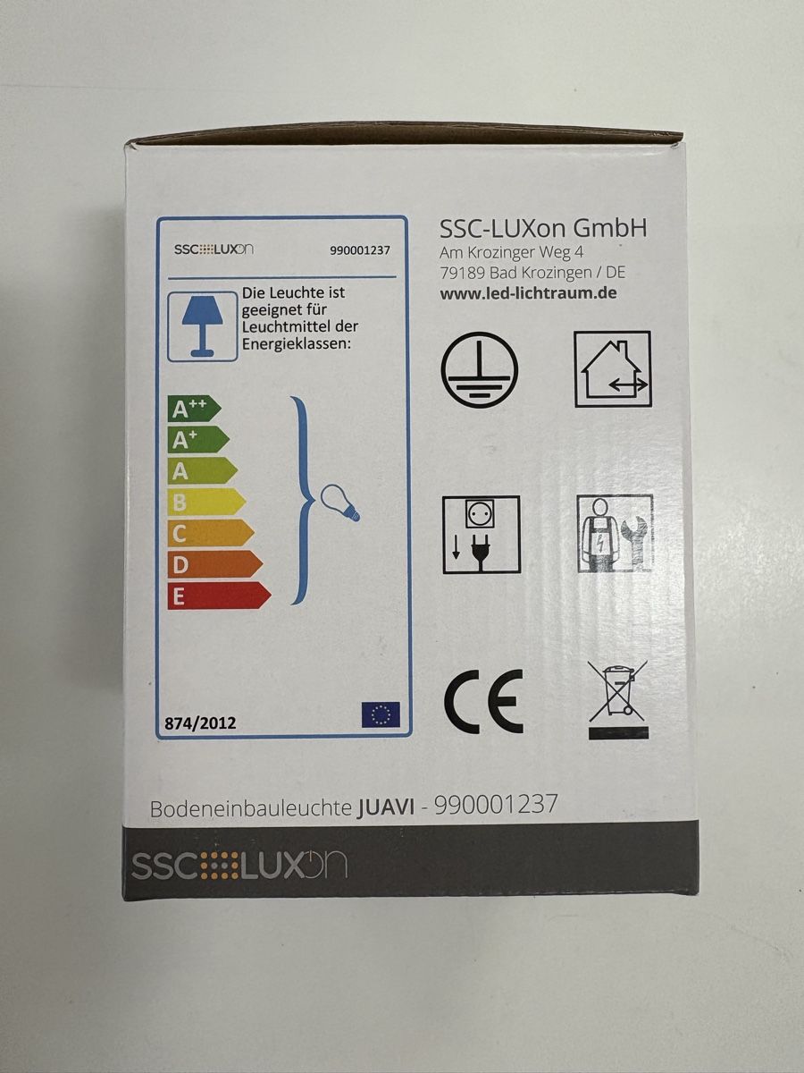 Lampen: Juavi IP67 schwenkbare LED Boden Aussenleuchte eckig dimmbar – Neu (gemäss Beschreibung) aus Dornach von manu10 7