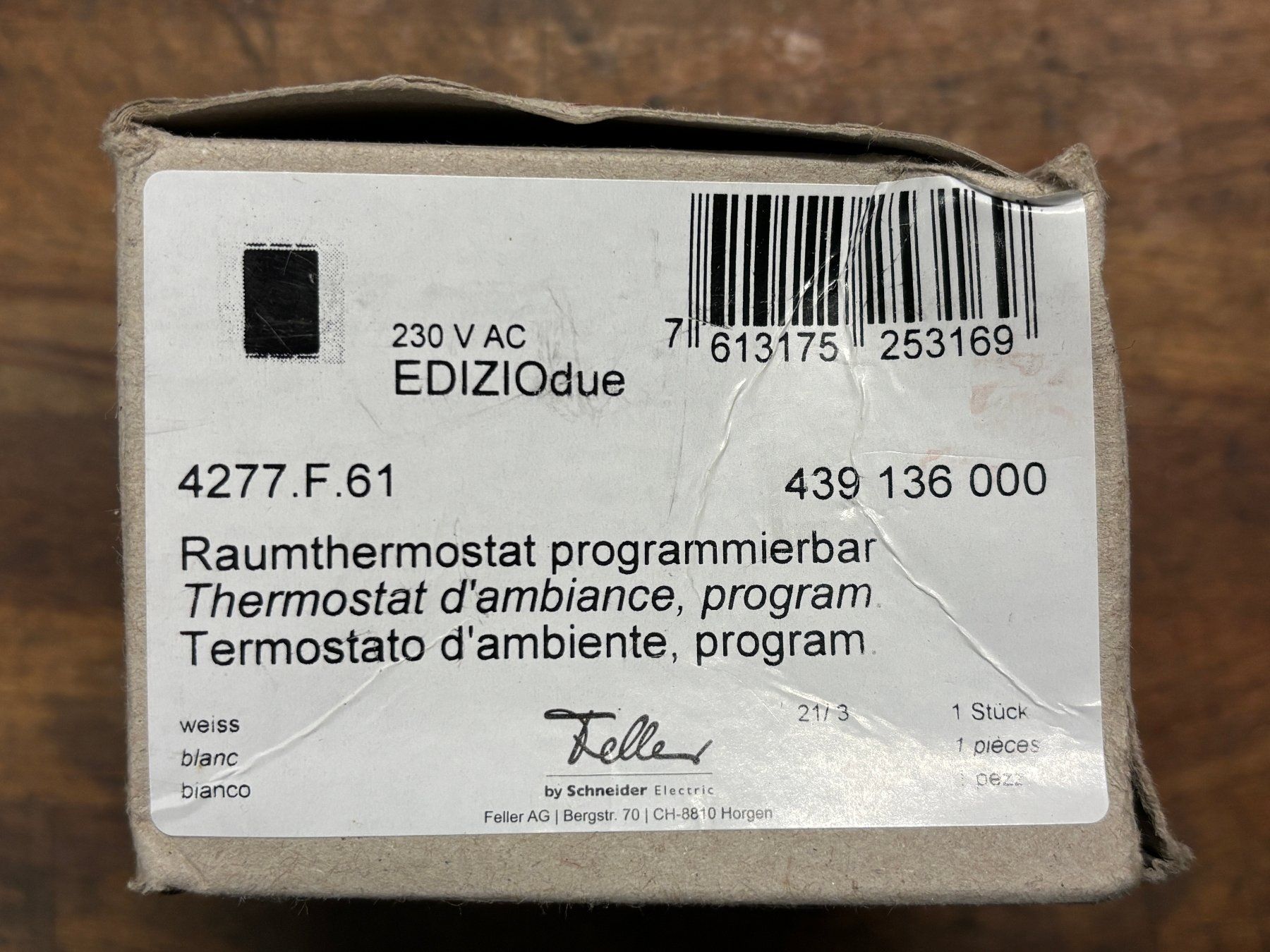Feller Heizung: Thermostat Programmable Feller 4277 – Gebraucht aus Cormondrèche von Jeff66 2