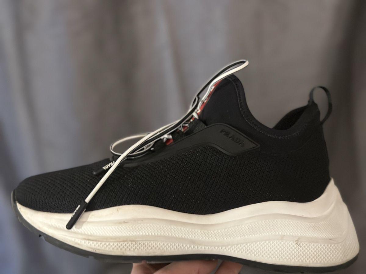 Prada Damenschuhe: Prada Sneaker Schwarz Gr. 36.5 Top Zustand – Gebraucht aus Frick von Soleil4658 8