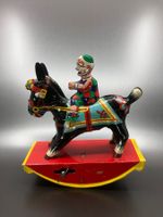 ⭐ Pferd & Clown Spielzeug Vintage Mechanisches Spielzeug