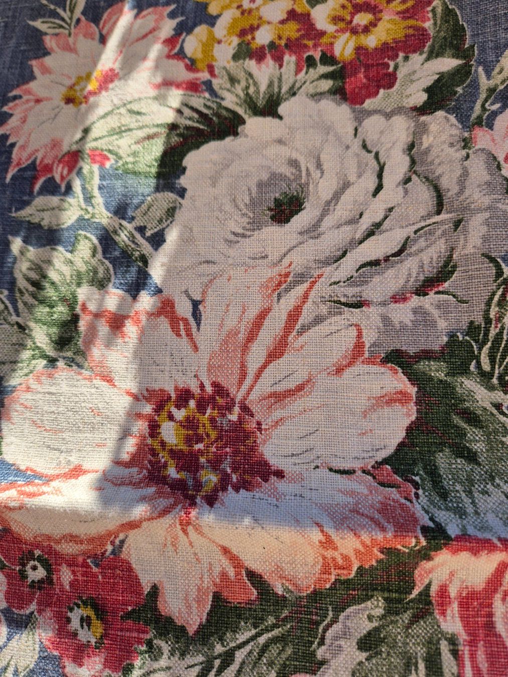 Biancheria da letto: 2 Kissen mit Blumenmuster, englisch Leinen – Usato da Bern venduto da aronari 5