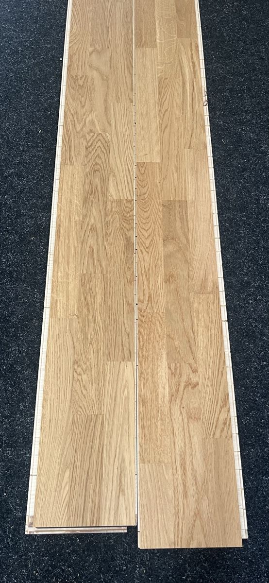 Rivestimenti per pavimenti: 50m2 Eichenparkett WOODFLOR 3-StabClassic Click versiegelt – Nuovo e nell'imballaggio originale da PFUNGEN venduto da 8719 2