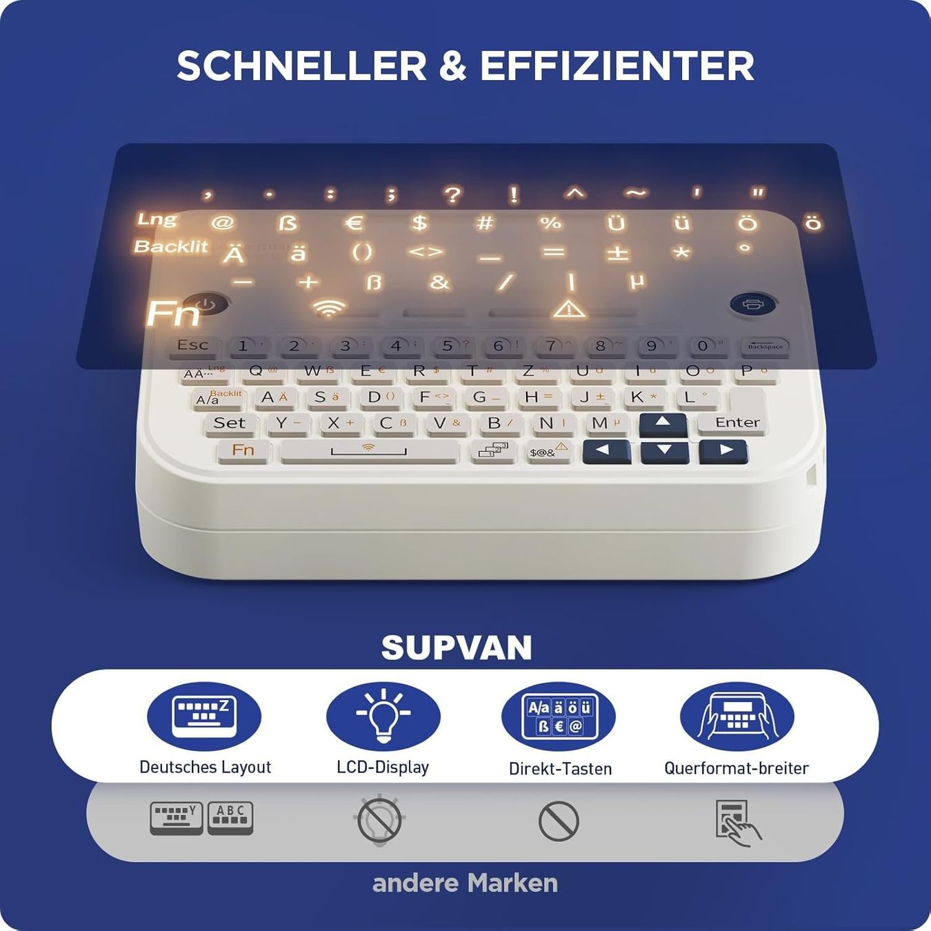 Stampanti: Etikettendrucker QWERTZ Bluetooth USB-C 4 Rollen – Nuovo e nell'imballaggio originale da Suhr venduto da SchnapperCH 1