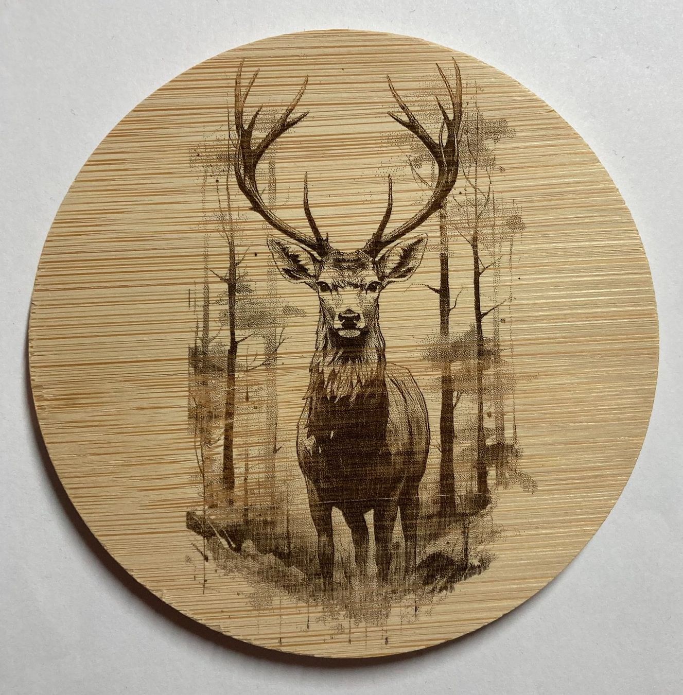 Sottobicchieri: Untersetzer-Set Hirsch – Nuovo e nell'imballaggio originale da Trimmis venduto da Laserart_FN 1