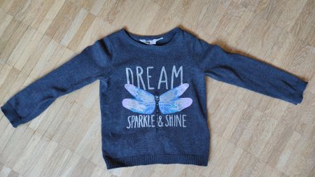 Wunderschöner Pullover mit ✨Glitzer  (Gr. 98/104 / 2-4 Y)