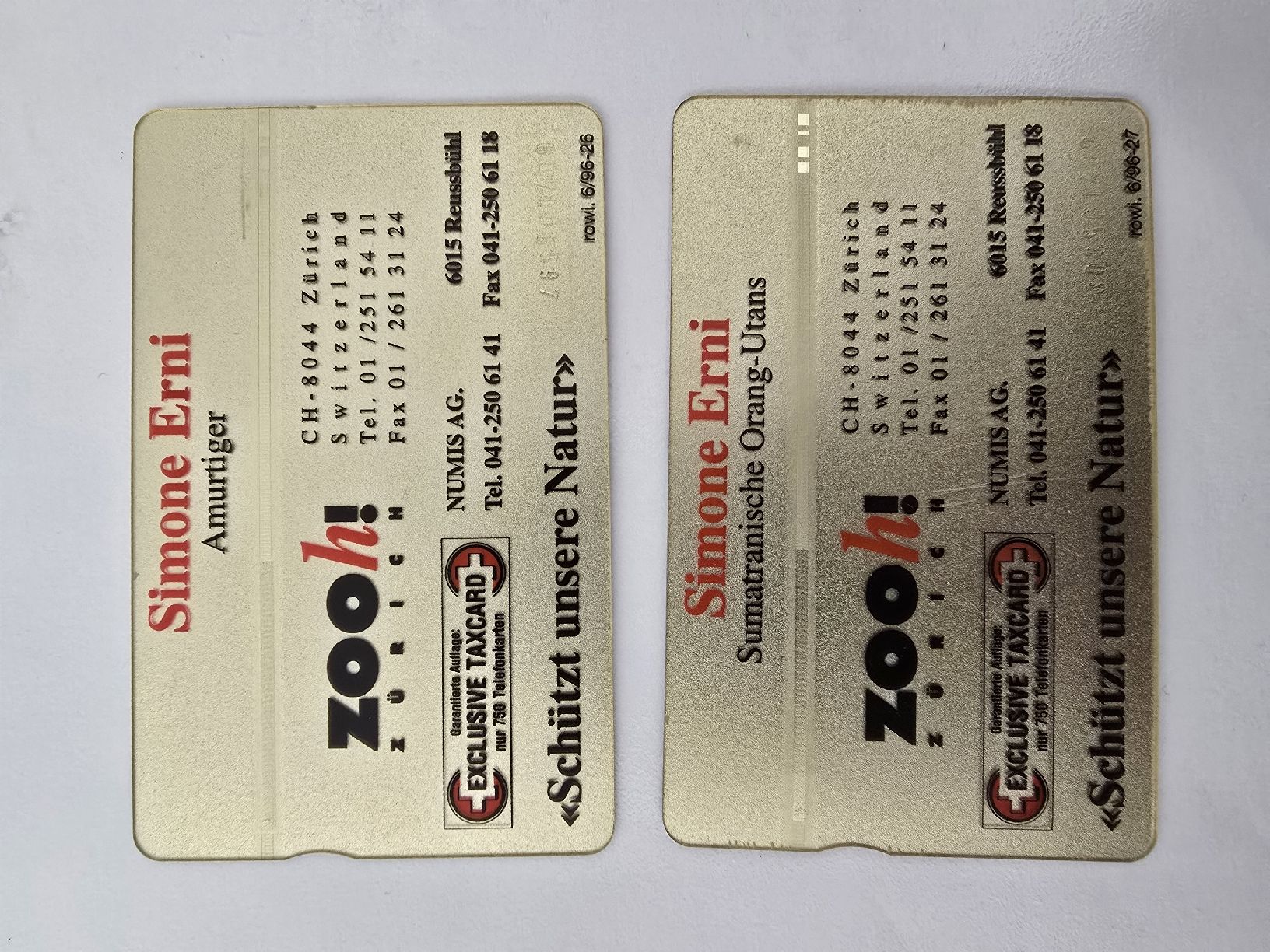 Cartes de téléphone: Taxcard Simone Erni – D'occasion à Cugnasco par FuoriTutto 1