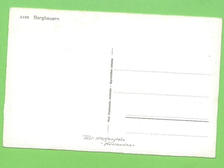 Ansichtskarten: Bergbauern – Neu (gemäss Beschreibung) aus Zürich von t24_de 1
