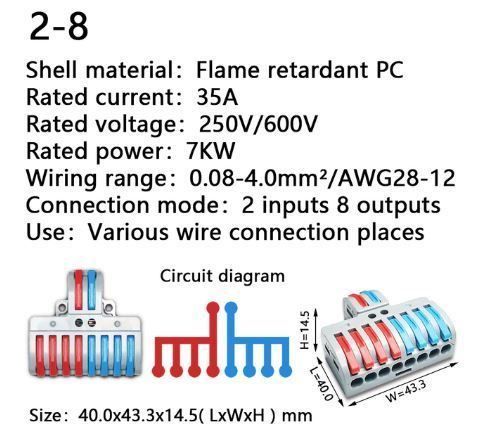Componenti elettronici: Connecteur à sortie multiples 7 types Multiple Output Connec – Nuovo e nell'imballaggio originale da Delémont venduto da abonprix 2