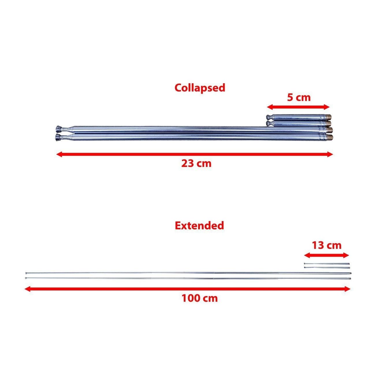 Radiocomunicazione: Dipol Antennen Kit mit Mini-Stativ und Fensterhalterung – Nuovo (secondo la descrizione) da Zürich venduto da buyfinest 1