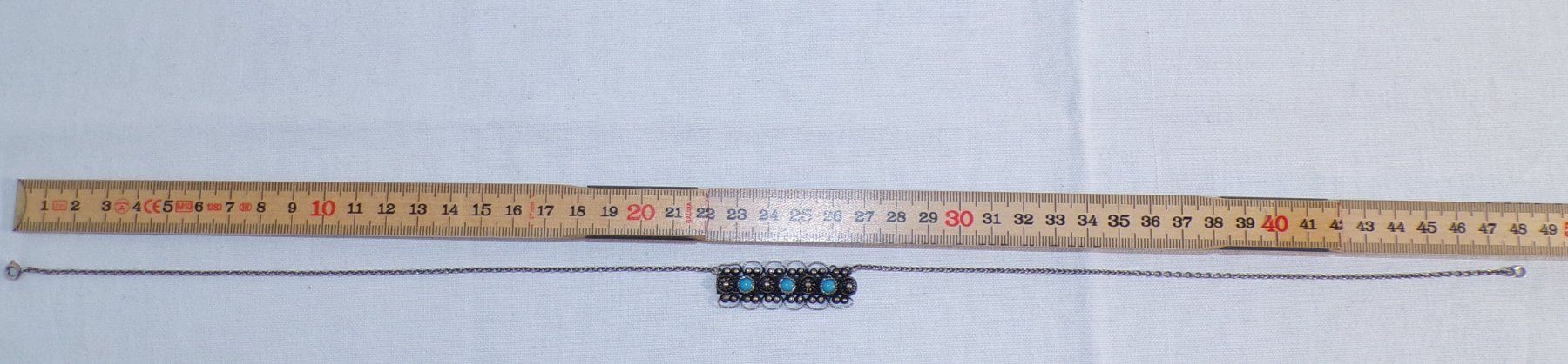 Catenine: Alte Silberkette mit Türkis – Usato da Dübendorf venduto da alracfo 3